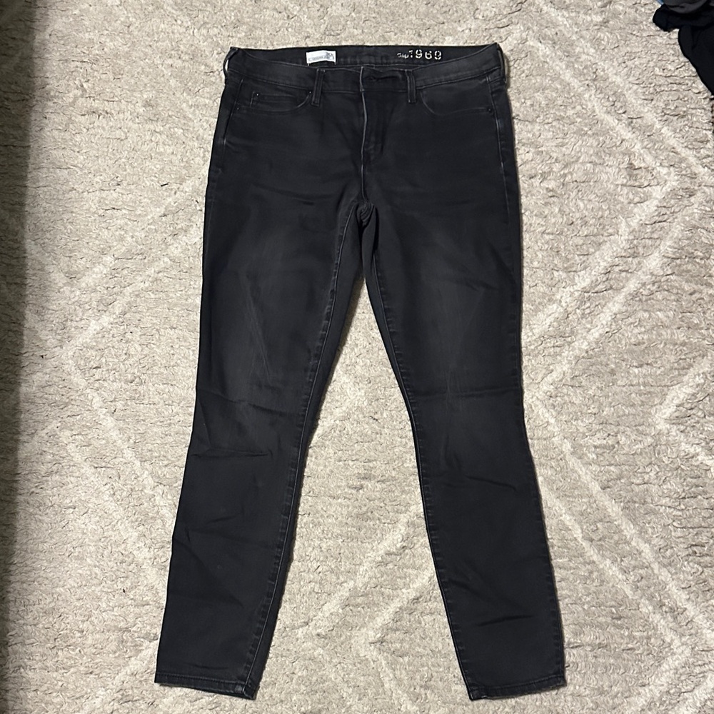 GAP Women's Dark Gray Skinny Jeans